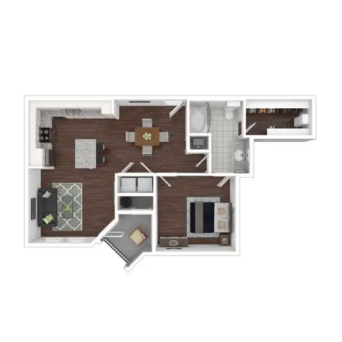 Heritage Senior Residences Houston Apartment Floor Plan 3