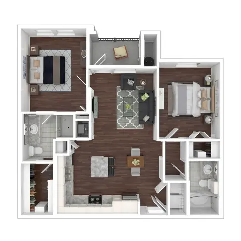 Heritage Senior Residences Houston Apartment Floor Plan 4