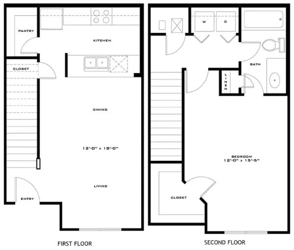 Highland Meadow Village Houston Apartment Floor Plan 1