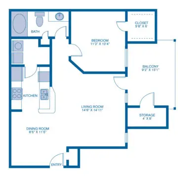 IMT Woodland Meadows Houston Apartment Floor Plan 1