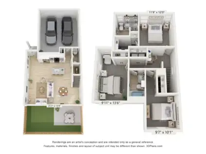 Inspire Homes Missouri City Rise Apartments FloorPlan 5