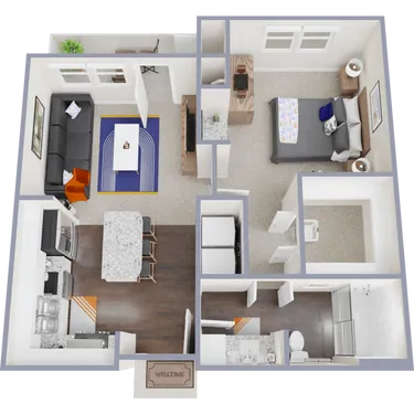 Ivy Point Friendswood Houston Apartment Floor Plan 1