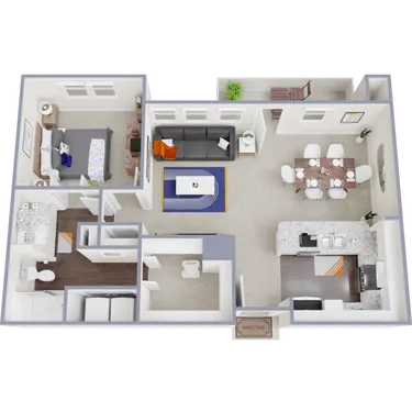 Ivy Point Friendswood Houston Apartment Floor Plan 3