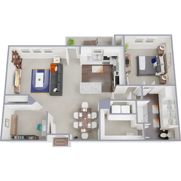 Ivy Point Friendswood Houston Apartment Floor Plan 4