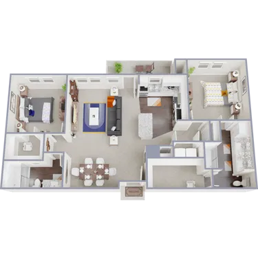 Ivy Point Friendswood Houston Apartment Floor Plan 5