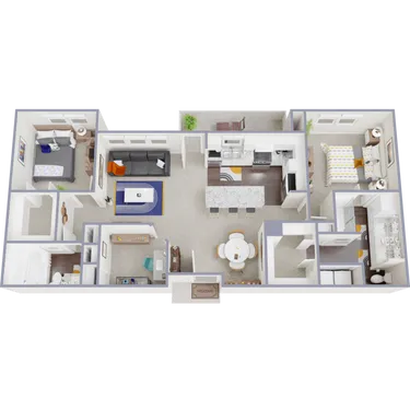 Ivy Point Friendswood Houston Apartment Floor Plan 6