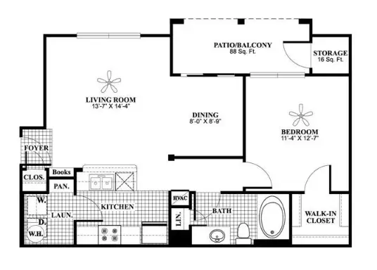 Lakeland Estates Apartments Houston Floor Plan 2