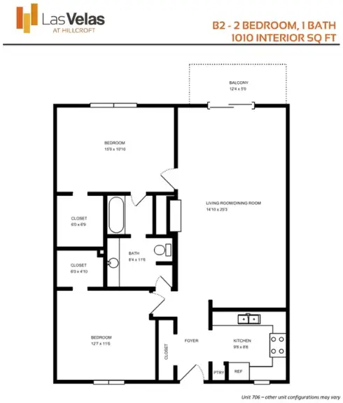 Las Velas at Hillcroft Houston Apartments Floor Plan 2
