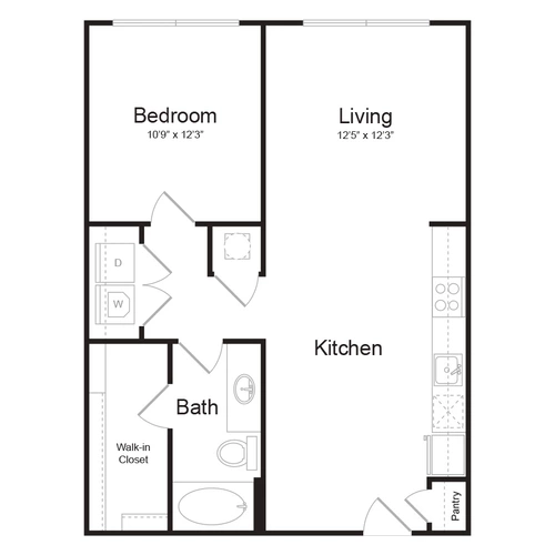 Ltd. Med Center Apartments Floorplan 1