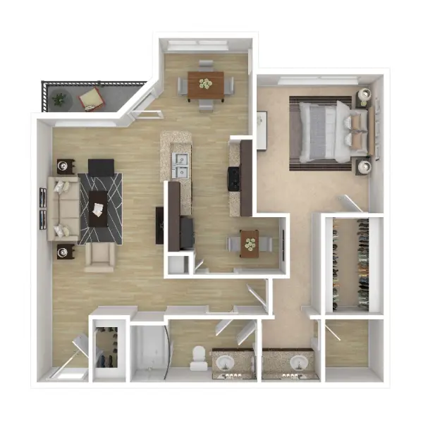 Marquis on Pin Oak Park Houston Apartment Floor plan 4