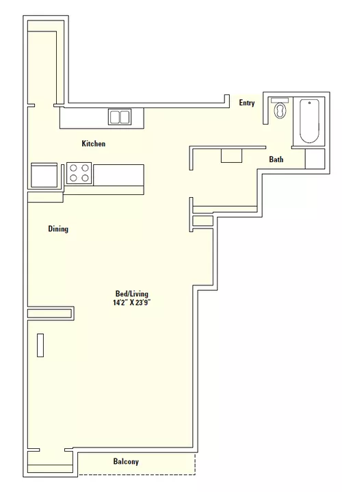 Memorial Towers Apartments Floorplan 2