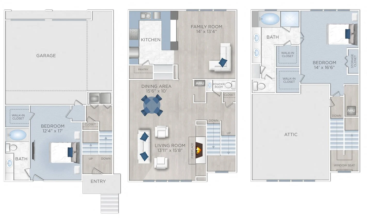 Midtown Arbor Place Houston Apartment Floor Plan 8