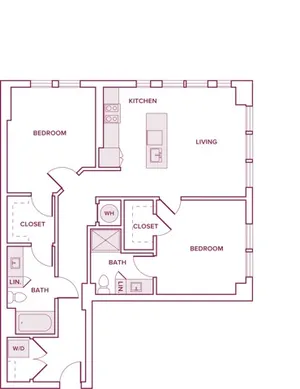 Modera Waugh Apartments Houston Apartment Floor Plan 12