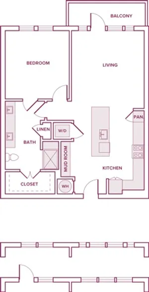 Modera Waugh Apartments Houston Apartment Floor Plan 3