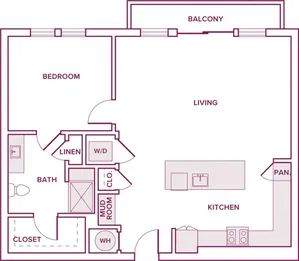 Modera Waugh Apartments Houston Apartment Floor Plan 5