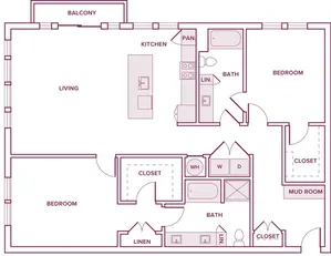 Modera Waugh Apartments Houston Apartment Floor Plan 9