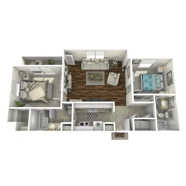 Montebello Gardens Houston Apartment Floor Plan 8