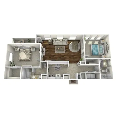 Montebello Gardens Houston Apartment Floor Plan 9