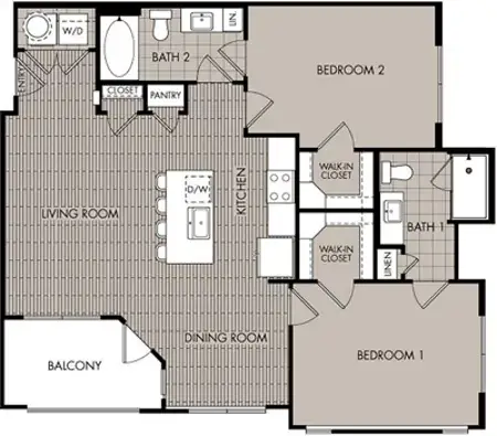 NOVU New Forest Apartments Houston Floor Plan 4