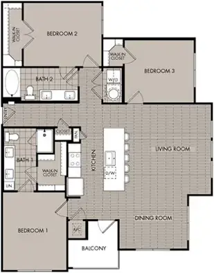 NOVU New Forest Apartments Houston Floor Plan 5