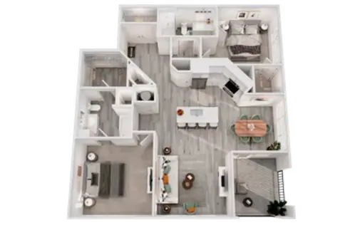 Neuhaus Apartments Spring Houston Apartment Floor Plan 10