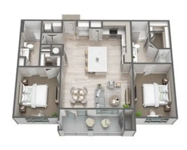 Opal at Barker Cypress Houston Apartment Floor Plan 6