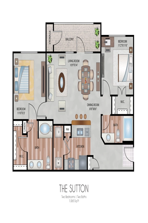 Oxford at Country Club Floorplan 4