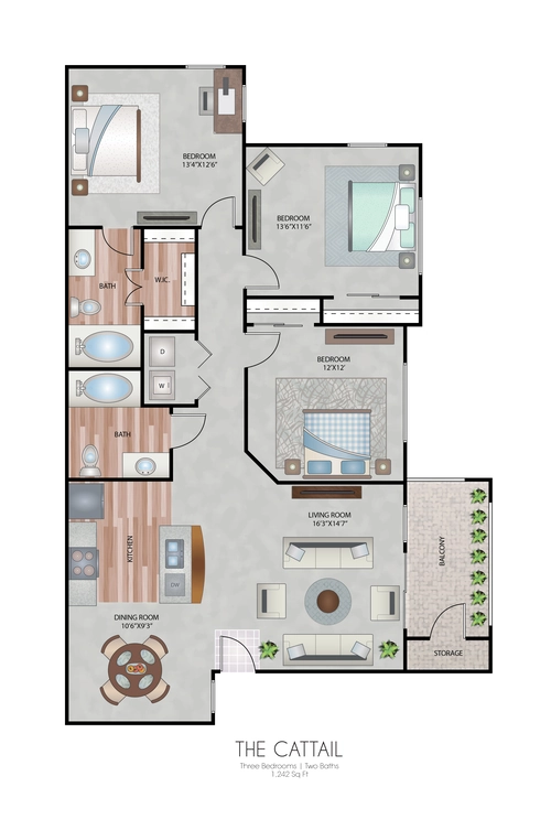 Oxford at Country Club Floorplan 5