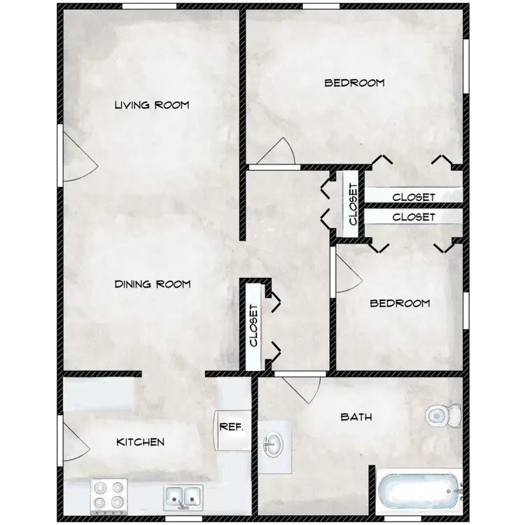 Patrician Apartments Houston Floor Plan 2