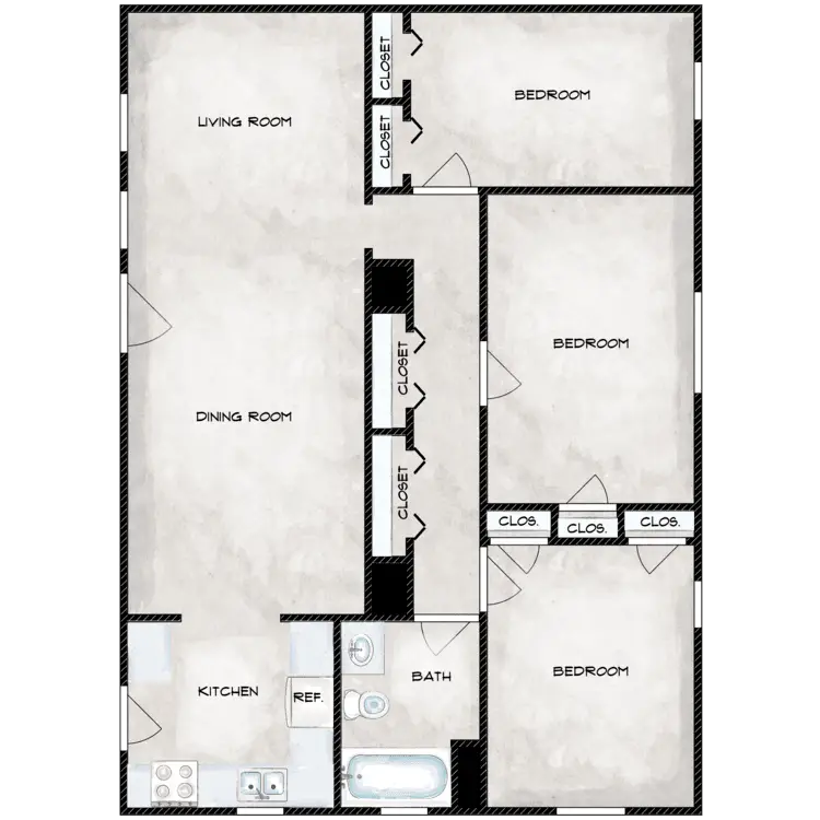 Patrician Apartments Houston Floor Plan 3