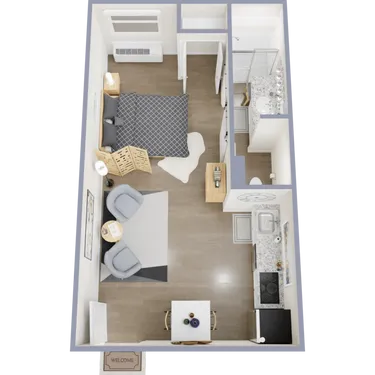 Perla Park Ten Houston Apartment Floor Plan 1