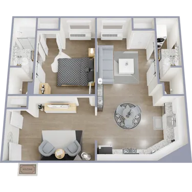 Perla Park Ten Houston Apartment Floor Plan 3