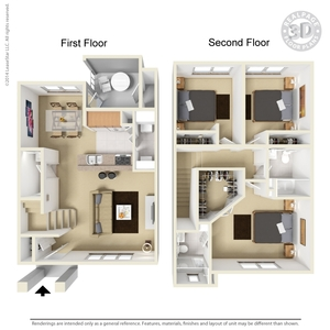 Plum Creek Townhomes Floorplan 1