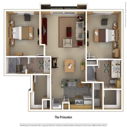 Portico Kirby Apartments Houston Floor Plan 11