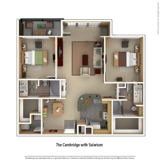 Portico Kirby Apartments Houston Floor Plan 12