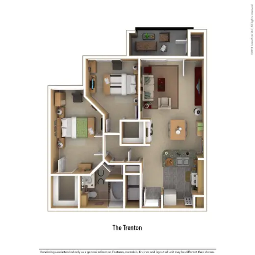 Portico Kirby Apartments Houston Floor Plan 8