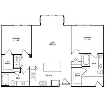 Post 510 Apartments Houston Floor Plan 6