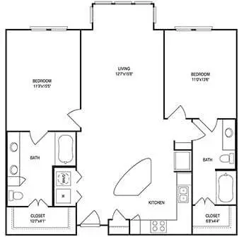 Post 510 Apartments Houston Floor Plan 8