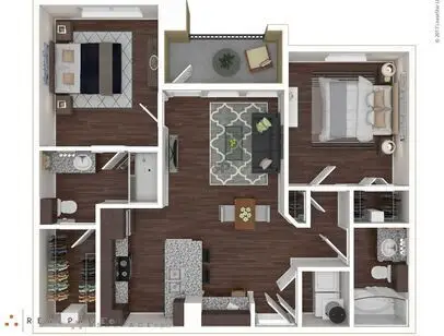 Providence at Kuykendahl Court Houston Apartment Floor Plan 5