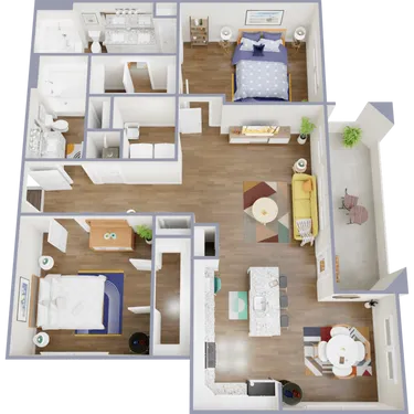 Ravella at Sienna Houston Apartment Floor Plan 14