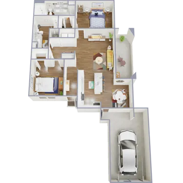 Ravella at Sienna Houston Apartment Floor Plan 16