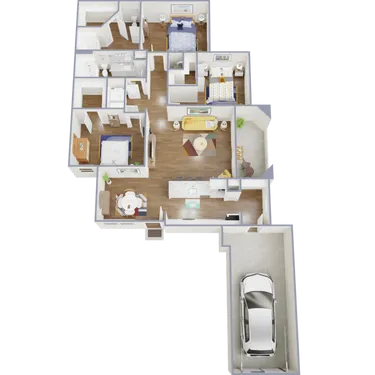 Ravella at Sienna Houston Apartment Floor Plan 17