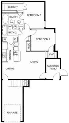 Reading Park Apartments Rosenberg Floor Plan 3