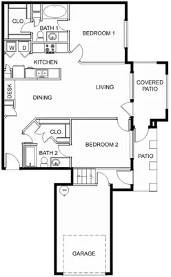 Reading Park Apartments Rosenberg Floor Plan 4