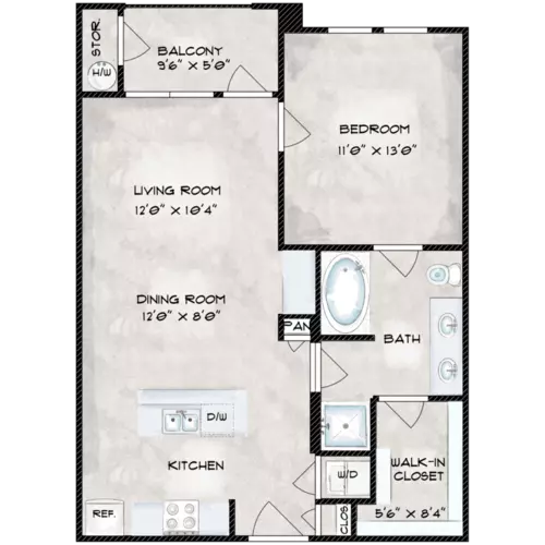 Regency Lofts Floorplan 1