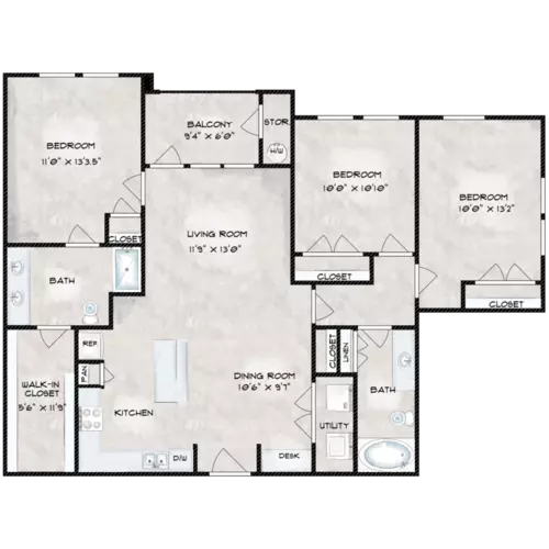 Regency Lofts Floorplan 6