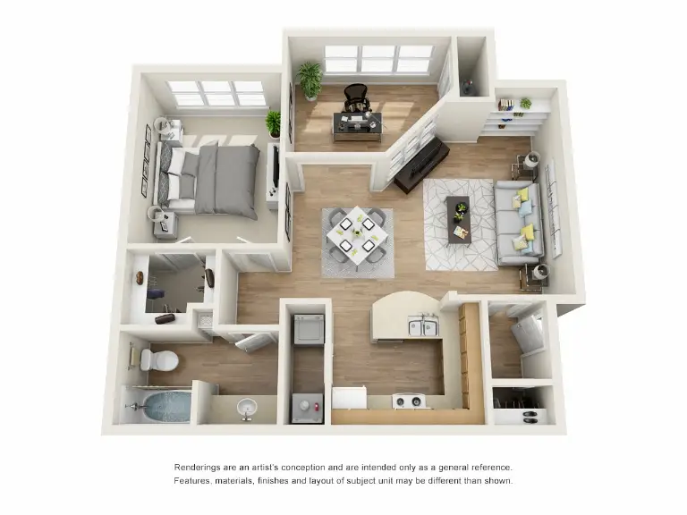 Residences at River Park West Houston Apartment Floor Plan 4