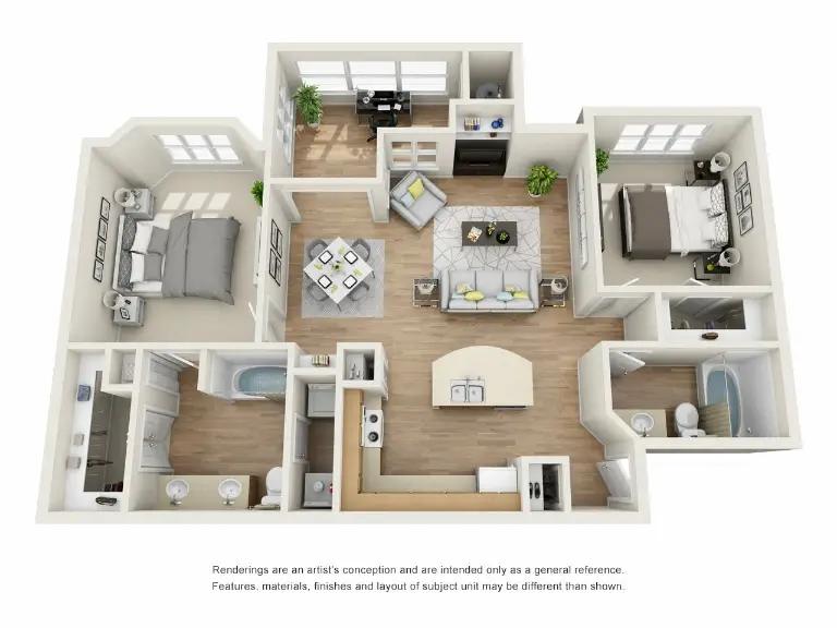 Residences at River Park West Houston Apartment Floor Plan 8