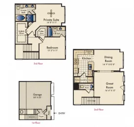 Retreat at Shadow Creek Ranch Houston Apartment Floor Plan 4