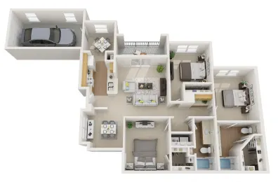 Retreat at Shadow Creek Ranch Houston Apartment Floor Plan 6